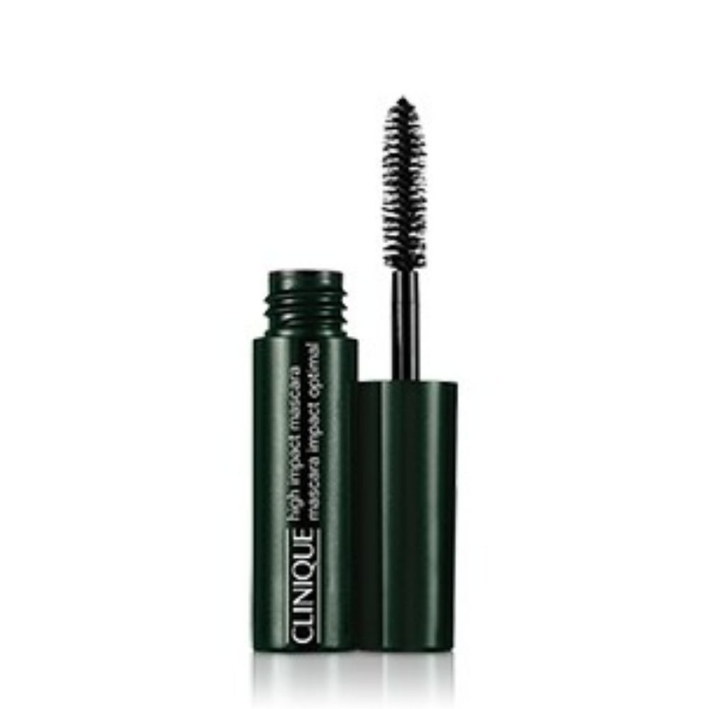 2 X Clinique TRAVEL SIZE High Impact Mascara Travel 01 Black